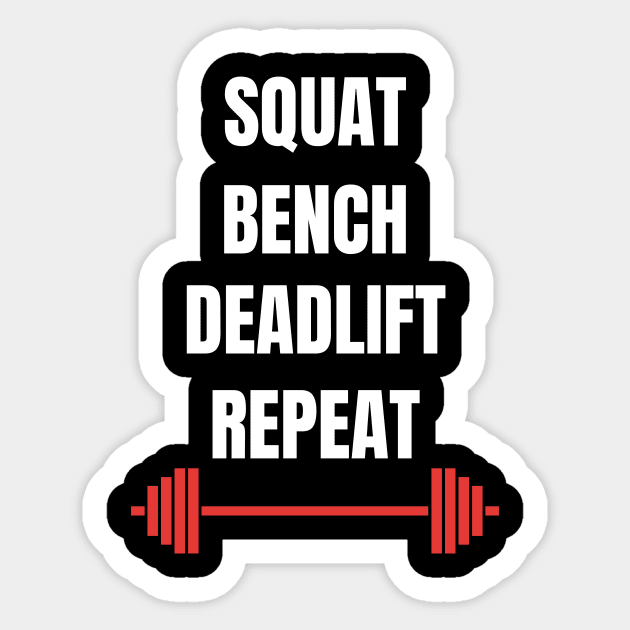 Squat bench deadlift workout top